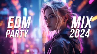 EDM PARTY MIX 2024  Best Techno amp Electro House Music 2024 [upl. by Dannye]