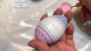 Pastel Easter eggs pysanky by Gitka Schmidtova [upl. by Ivy340]