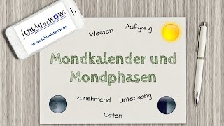 Mondkalender und Mondphasen [upl. by Aid792]