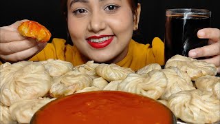 UNCUT MUKBANG‼️😉Eating Lots Of Momos🥟 with Spicy Momo Chutney🌶🥵ll UNCUT MUKBANGASMR😋🤤 [upl. by Animsay586]