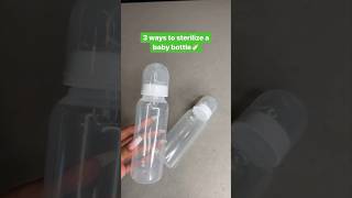 Sterilizing baby bottles🍼 babyfeeding bottlefeeding newparents babytips lifewithbaby babycare [upl. by Gundry]