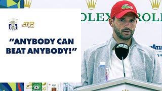 Grigor Dimitrov On How He Beat Carlos Alcaraz  Rolex Shanghai Masters 2023 [upl. by Urbanna]