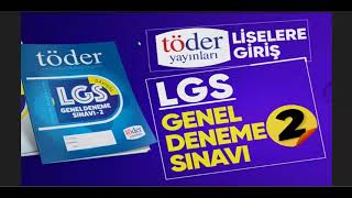 2223 MART 2024 TÃ–DER LGS 2 DENEME SINAVI YORUMLARI  TÃ–DER 8 SINIF CEVAP ANAHTARI NE ZAMAN [upl. by Yorle]