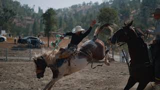 Slow Motion Bronc Riding in 4k  September 18 2021  Veater Ranch [upl. by Keeton858]