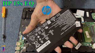 HP 15s eq Series Battery Replace  Ram Upgrade  Disassembly [upl. by Ahseken44]