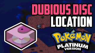 Where to Find Dubious Disc  Pokemon Platinum All Methods [upl. by Emawk]