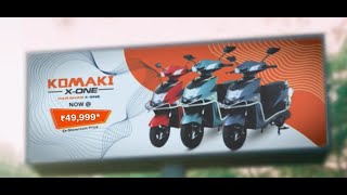 Komaki XOne Electric Scooter The Best Electric Ride Under ₹49999 HarGharKomaki komaki [upl. by Damle656]