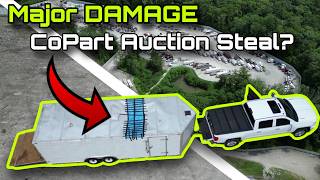 I Bought and fixed a Totaled 10000 Enclosed Car Trailer for a FRACTION of the price [upl. by Ellak]