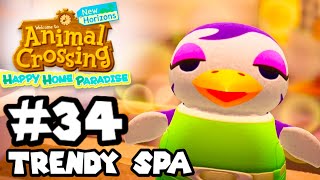 Animal Crossing Happy Home Paradise  Part 34  Trendy Spa [upl. by Anh981]