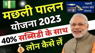 मछली पालन के लिए बैंक से ऐसे लें लोन बहुत कम ब्याज और 40 सब्सिडी के साथ  Matsya Sampada Yojana [upl. by Cohdwell]