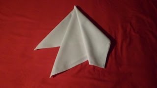 How To Fold Napkins  French Fold napkin folds [upl. by Glenine]