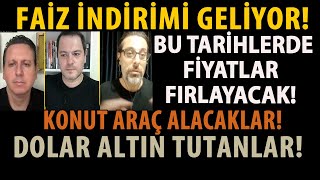 FAİZ İNDİRİMİ GELİYOR BU TARİHLERDE FİYATLAR FIRLAYACAK KONUT ARAÇ ALACAKLAR DOLAR ALTIN TUTANLAR [upl. by Koehler313]