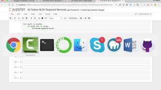 25 Python NLTK Stopword Removal [upl. by Alessandro]