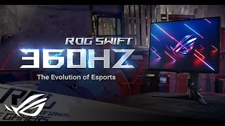 Optimized for Esports  ROG Swift 360Hz PG259QNR [upl. by Schick326]