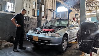 Honda Ballade 180E Engine Swop B20 [upl. by Seroka218]