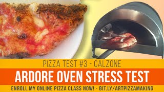 Ardore oven stress test how to cook a calzone pizza [upl. by Annayehc748]