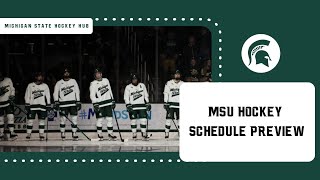 Michigan State Hockey Schedule Preview [upl. by Adnerb]