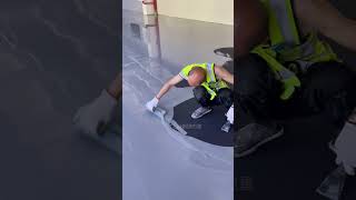 How to Install Epoxy AntiStatic SelfLeveling Floors  Engineering Project process epoxyfloor [upl. by Metah85]