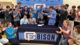 Great Falls High distance runner Ryan Harrington signs with Montana State [upl. by Braunstein]