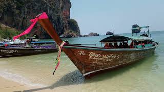 DELIVERY NA PRAIA DE RAILAY BEACH  TAILÂNDIA [upl. by Arabela432]