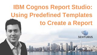 Cognos Report Studio Templates for Reports [upl. by Otecina]