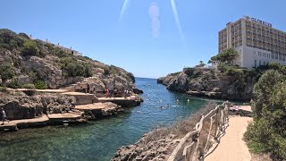 Menorca Walking Tour Spain 4K Cala En Forcat Beach and Hotel Globales Almirante Farragut Binimar [upl. by Mort]