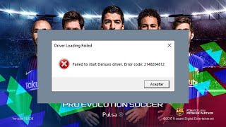 Pes 2018 Error Denuvo driver ERROR 2148204812 [upl. by Ellenwahs130]