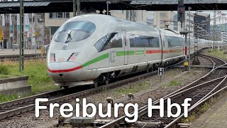 Züge in Freiburg Breisgau Hbf  ICE SBahn Mireo Desiro HC [upl. by Eeima691]