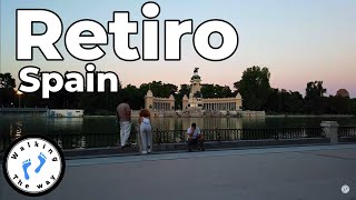 Madrid parque Retiro que ver Walking tour [upl. by Iohk252]