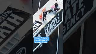 Three Extinction Rebellion Protestors Block Melbourne Westgate Bridge [upl. by Ahtelahs]