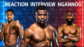 🥊🤯REACTION INTERVIEW NGANNOU NGANNOU VS JOSHUA CEDRIC DOUMBE [upl. by Tay]