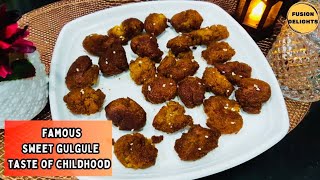 Punjabi Gulgule Recipe with Jaggery  Meethy pakory  Indian Sweet Pua [upl. by Pelaga]