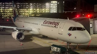 TRIP REPORT  FIRST TIME in Eurowings A321  Dusseldorf to Fuerteventura  Economy [upl. by Barvick177]