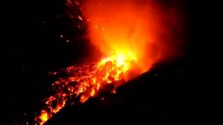 Nighttime activity at the lava dome of Semeru volcano 3 [upl. by Wolfgang653]