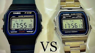 Casio F91W vs Casio A158W [upl. by Shaina]