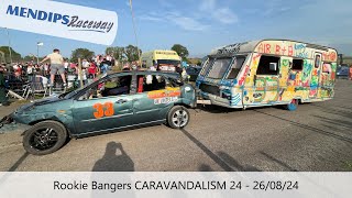 Mendips Raceway Rookie Bangers CARAVANDALISM 24 [upl. by Alin]