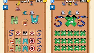 Merge Alphabet Maze Puzzle Max Level Merge Gameplay [upl. by Clare]