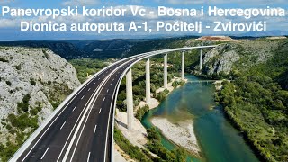 Autoput A1 na koridoru Vc Dionica Počitelj  Zvirovići 27092024 © boojan [upl. by Leiria]