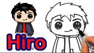 How to Draw Hiro Hamada from Big Hero 6  Cute and Simple [upl. by Lap]