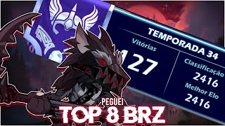 Peguei top 8 BRZ na RANKED 1v1 180hz no Brawlhalla [upl. by Debbee]