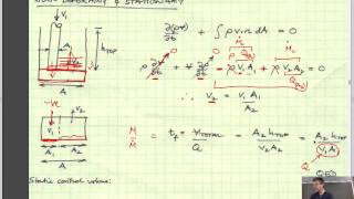 63 Conservation of Mass  Static Moving and Deforming Control Volumes [upl. by Rehpoitsirhc]