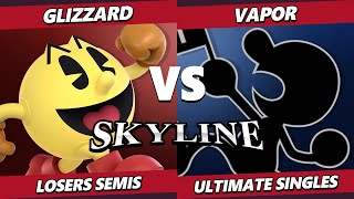 Skyline 2024 LOSERS SEMIS  Glizzard PacMan Vs Vapor Game amp Watch Smash Ultimate  SSBU [upl. by Bernita597]