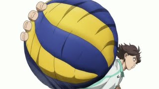 Oikawas Powerful Serve against KarasunoHaikyuuEng dub [upl. by Edyaw]