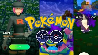 Defeating Team Rocket Grunt Shadow Stunky in Pokemon GO [upl. by Sirhc254]