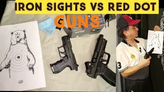 Red Dot vs Iron Sights  MOA Explained [upl. by Nnyrat]