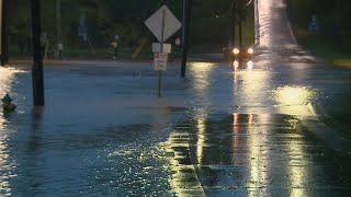 Flooding shutters roads forces businesses to board windows in Asheville [upl. by Nydnarb]