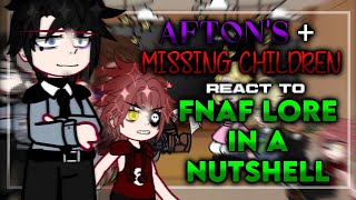 Aftons  Missing Children React to FNAF Lore in a Nutshell  Part 1  gacha club  FNAF [upl. by Myrwyn]