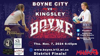 RSN Presents Boyne City vs Kingsley District Final Playoff Volleyball 11724 [upl. by Mirak]