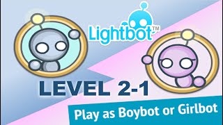 Lightbot Solution Level 21 [upl. by Attennot]