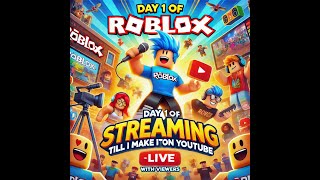 DAY 1 of streaming till kreekcraft plays with me Playing Roblox [upl. by Iasi48]